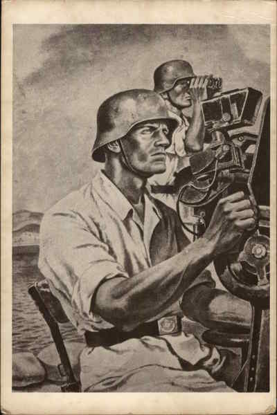 Soldiers on the lookout Germany Nazi Germany