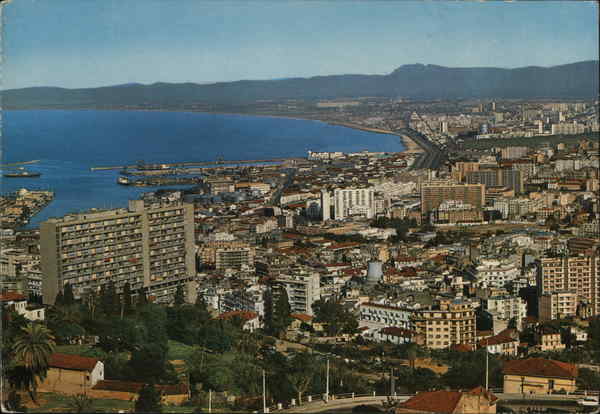 View of City and Coast Algiers Algeria Africa
