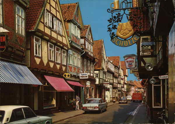 New Street, Neue Strasse Celle Germany
