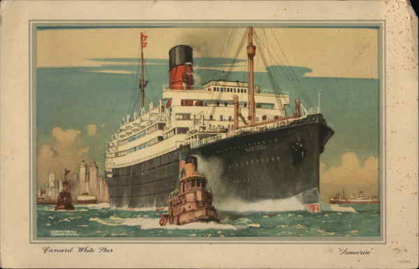 Cunard White Star - Samaria Cruise Ships