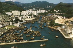 Aerial View of Aberdeen Hong Kong China