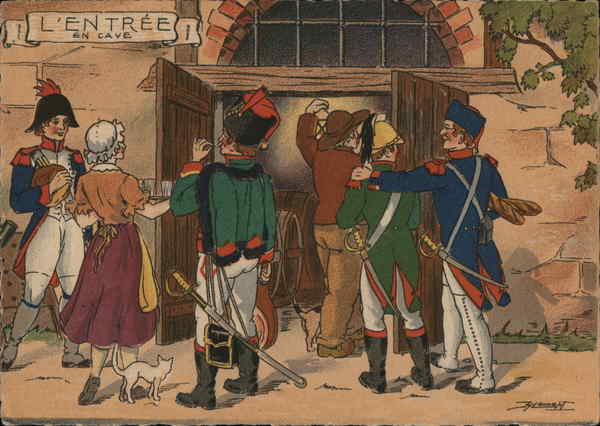 L'entree en cave (Cave entrance) France