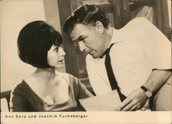 Ann Savo and Joachim Fuchsberger Actresses
