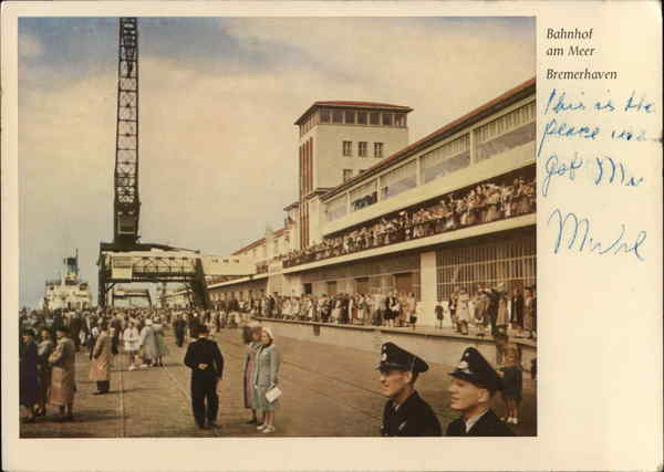 Train Station by the Sea Bremerhaven Germany