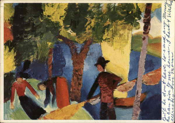 August Macke - Segelboot (Sailing boat) Germany