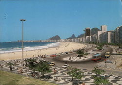Copacabana Beach Rio De Janeiro Brazil