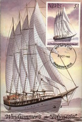 Windjammer Polynesia First Day of Issue Charlestown Nevis