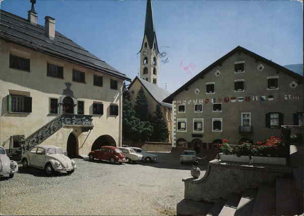 Village Square Zuoz Switzerland