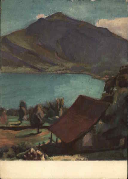 Reinhold Kuendig: Landschaft am Zugersee Switzerland