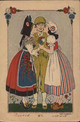 Alsace U.S. Lorient - Girls Kissing Soldier France