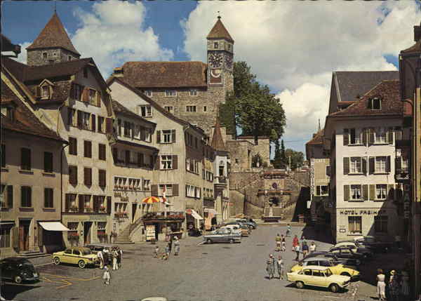 Hauptplatz mit Schloss Rapperswil Switzerland