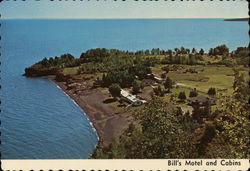 Bill's Motel & Cabins Two Harbors, MN Postcard Postcard Postcard