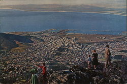 View over City from Table Mountain Postcard