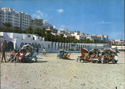 Seaside and Spain Avenue Tangier, Morocco Africa Postcard Postcard Postcard