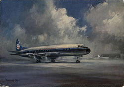 KLM's Lockheed Pro-Jet Electra Postcard