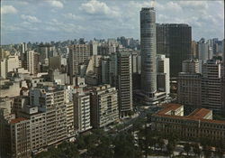 Panoramic view of the city Sao Paulo, Brazil Postcard Postcard Postcard