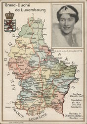 Grand-Duche de Luxembourg (Grand Duchy of Luxembourg) Postcard