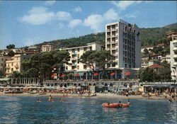 Hotel del Diana, Riviera dei Fiori Alassio, Italy Postcard Postcard Postcard