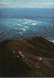 Cape Reinga Lighthouse and Keeper's Cottages New Zealand Postcard Postcard Postcard