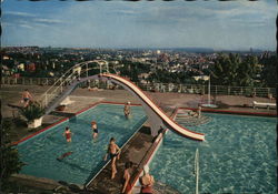 Swimming Pool Opelbad, Germany Postcard Postcard Postcard
