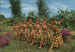 Women in Matching Outfits Performing Dance, Itik-Itik Philippines Southeast Asia Postcard Postcard Postcard