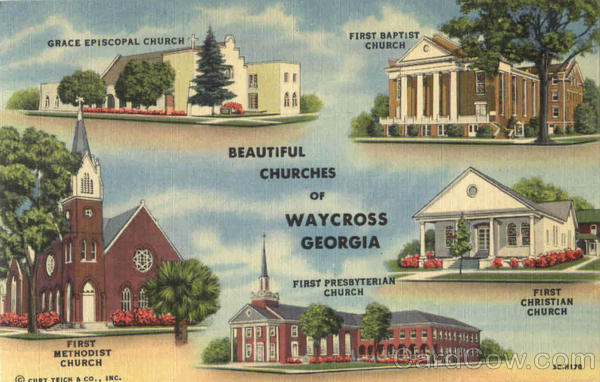Beautiful Churches Of Waycross Georgia