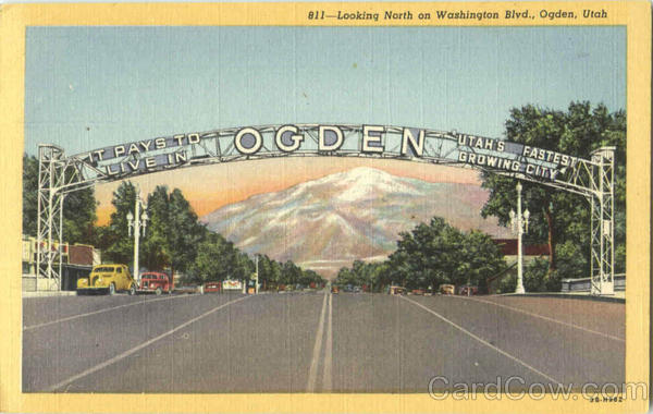 Looking North On Washington Blvd Ogden Utah