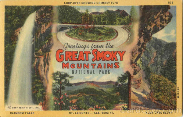 Greetings From Great Smoky Mountains National Park North Carolina