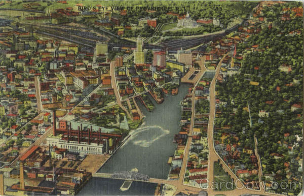 Bird's Eye View Of Providence Rhode Island
