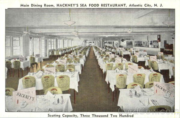 Main Dining Room Hackney's Sea Food Restaurant Atlantic City New Jersey