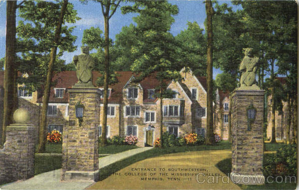 Entrance To Southwestern Memphis Tennessee