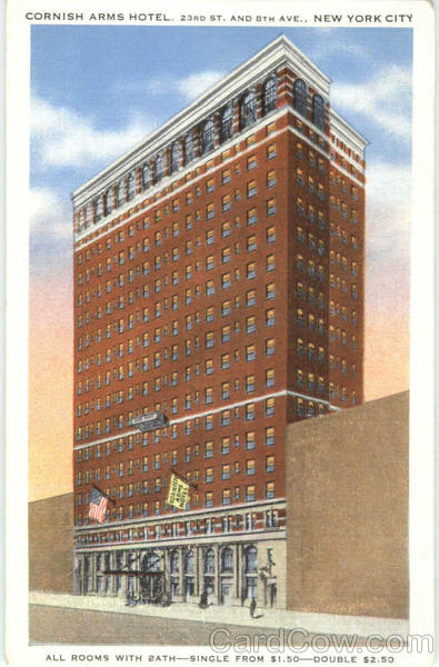 Cornish Arms Hotel, 23rd St. and 8th Ave New York City
