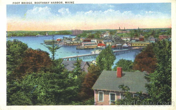 Foot Bridge Boothbay Harbor Maine