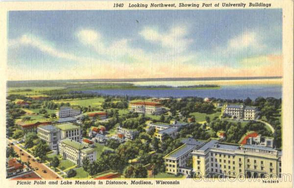 Looking Northwest Madison Wisconsin