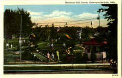 Miniature Golf Course Geneva-on-the-Lake, OH Postcard Postcard