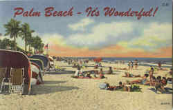 Palm Beach It's Wonderful! Postcard