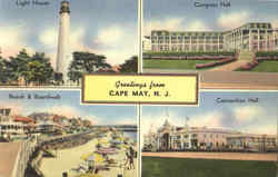 Greetings From Cape May Postcard