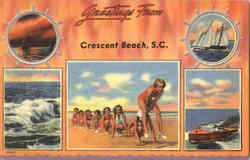 Greetings From Crescent Beach Postcard