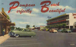 Pompano Beach Perfectly Beautiful Florida Postcard Postcard