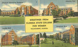 Greetings From Florida State College For Women Tallahassee, FL Postcard Postcard