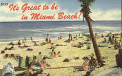 It's Great To Be In Miami Beach! Postcard