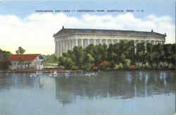 Parthenon And Lake, Centennial Park Postcard