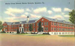 Marine Corps Schools, Marine Barracks Postcard