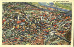 Air View Of Omaha Postcard