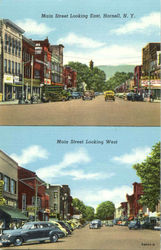 Main Street Looking East Postcard