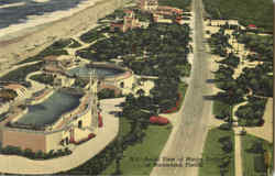 Aerial View Of Marine Studios Postcard