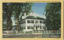 Old House With Famous Widow's Walk Falmouth, MA Postcard Postcard