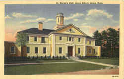 St. Martin's Hall Lenox School Postcard