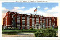 Kokomo High School, E. Superior St Indiana Postcard Postcard