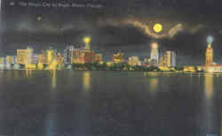 The Magic City By Night Postcard